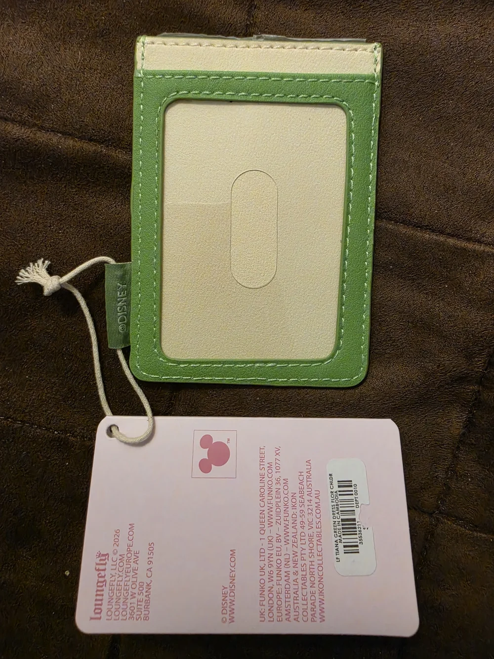 Loungefly Disney Princess Tiana Card Holder Wallet Floral Faux Leather NWT